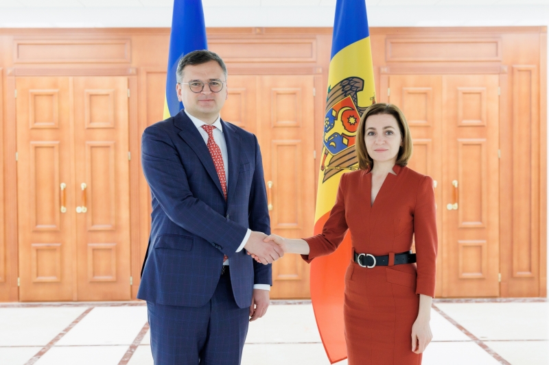 Maia Sandu s-a întâlnit cu ministrul ucrainean de Externe, Dmytro Kuleba. Au discutat despre război și despre susținere reciprocă