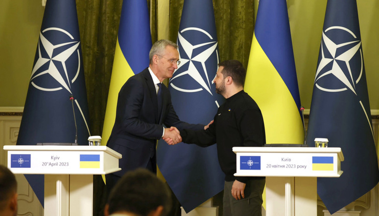 VIDEO | Jens Stoltenberg, prima vizită la Kiev de la începutul invaziei rusești: „Locul Ucrainei este în NATO”