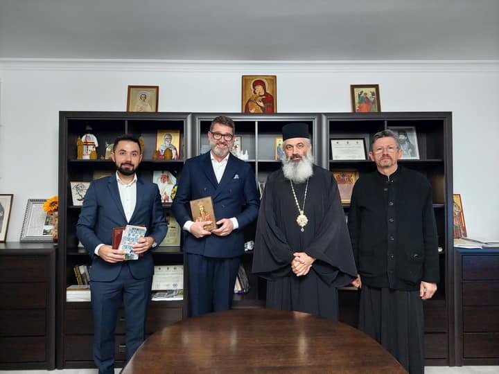 FOTO | Ambasadorul României în Republica Moldova, în vizită la Episcopia de Bălţi a Mitropoliei Basarabiei